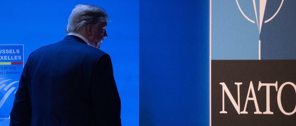 US-Präsident Donald Trump bei der Nato.