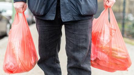 Plastiktüten im Einsatz 