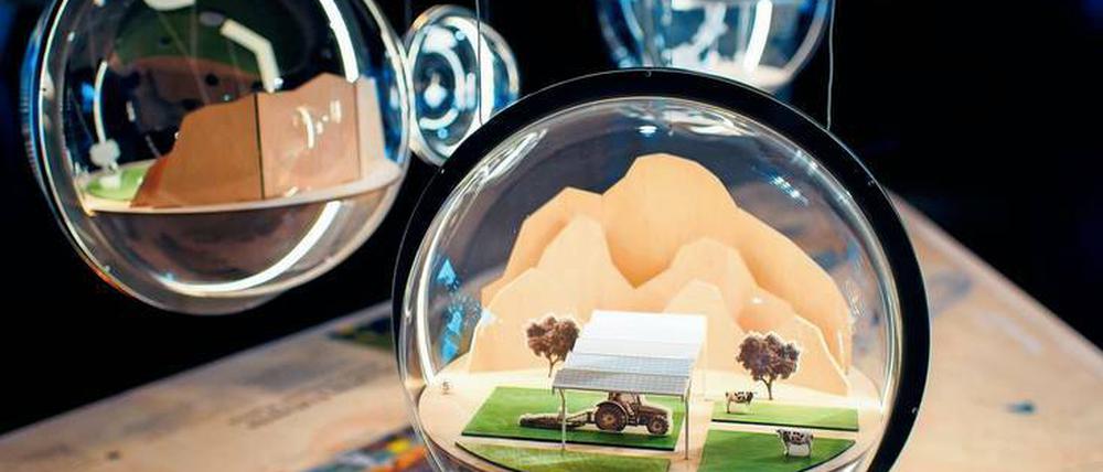 Da wächst was. Das Modell eines Bauernhofs aus dem 3D-Drucker gehört zu den Installationen im Futurium. 