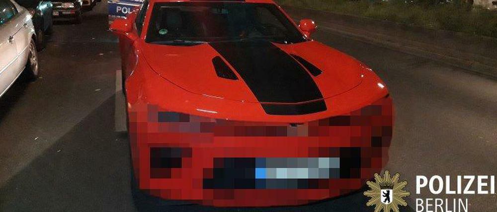 Mit diesem Auto raste ein 22-Jähriger über die Sonnenallee.