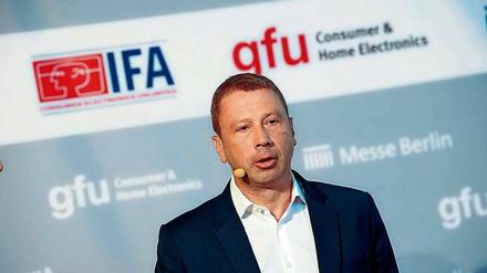 Jens Heithecker, der Direktor der Messe Ifa, setzt auf Innovationen.
