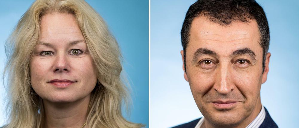 Ambitionen auf die Grünen-Fraktionsspitze: Kirsten Kappert-Gonther und Cem Özdemir