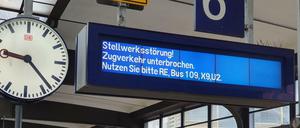 Chaos bei der S-Bahn am Montag.