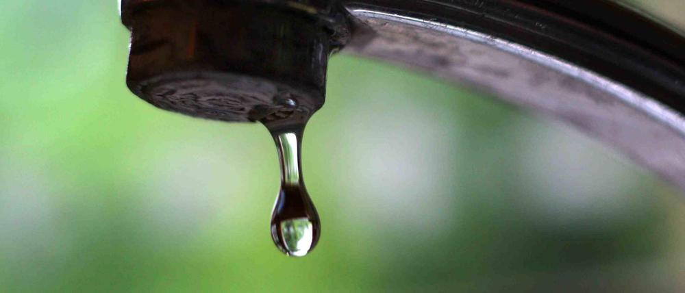 Wasser tropft aus einem Wasserhahn - aber nicht beim Ehepaar Schirdewahn.