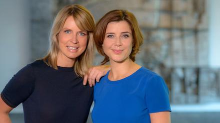 Die Moderatorinnen Jessy Wellmer (li.) und Eva-Maria Lemke.