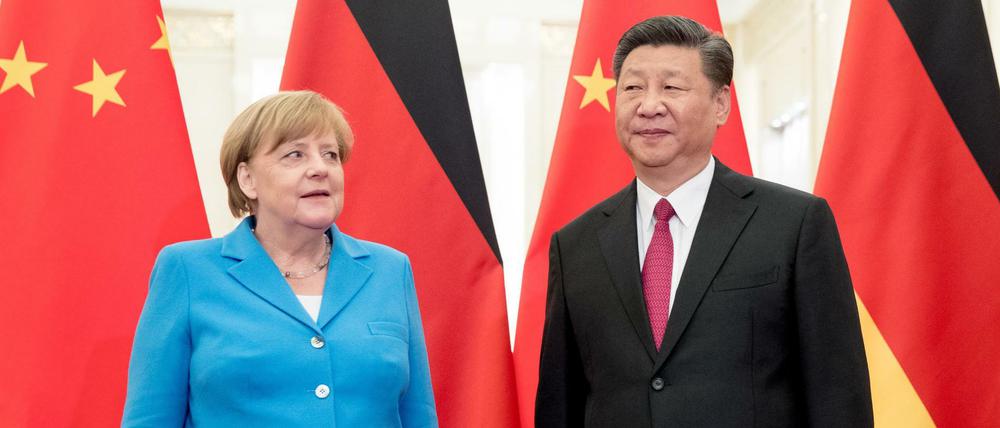Bundeskanzlerin Angela Merkel (CDU) und Chinas Präsident Xi Jinping bei ihrem letzten China-Besuch.