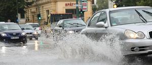 Ein Unwetter in Potsdam.