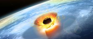 So könnte der Asteroiden-Einschlag vor 66 Millionen Jahren ausgesehen haben.