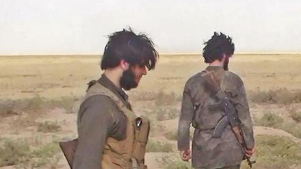 IS-Kämpfer aus einem Islamisten-Video von 2016.