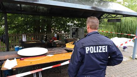 An einem Verzehrstand beim Freudenberger „Backesfest“ kam es zur Explosion.