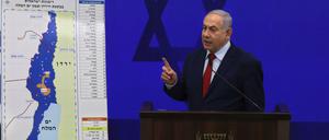 Benjamin Netanjahu erklärt seinen Plan zum Jordantal.