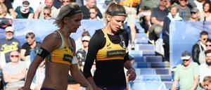 Aus dem Schatten. Laura Ludwig (l.) und Margareta Kozuch, hier in Hamburg, siegen erstmals gemeinsam bei einem Turnier.