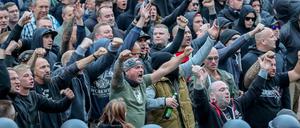 Chemnitz, August 2018: Über die gewalttätigen Ausschreitungen rechter Demonstranten wurde wochenlang berichtet. 