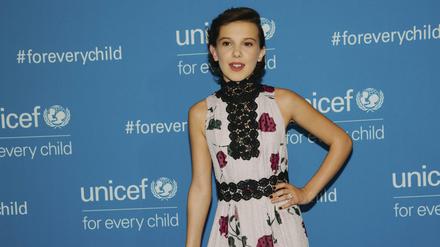 Groß im Geschäft. Die 15-jährige Schauspielerin Millie Bobby Brown.