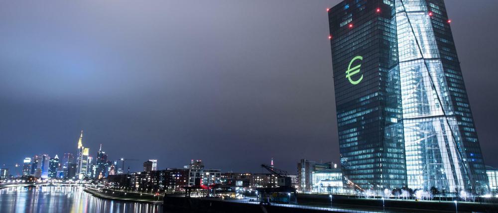Die EZB mit Sitz in Frankfurt am Main.