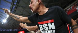 Ultra-Fans von Nizza beim Spiel gegen Marseille.