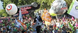 Demonstration gegen die IAA in Frankfurt am Main