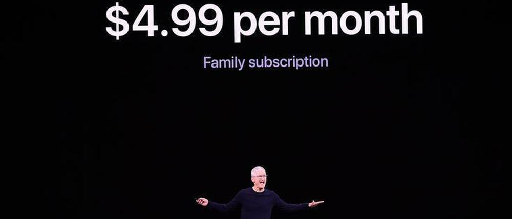Apple-Chef Tim Cook will mit Kampfpreisen den Serien-Markt aufmischen.