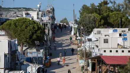 Das Flüchtlingslager Moria auf der griechischen Insel Lesbos.