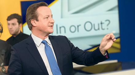 Archiv: David Cameron zu seinen Zeiten als Premierminister Großbritanniens.