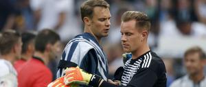 Gesprächsbedarf. Manuel Neuer versteht die Kritik von Marc-André ter Stegen nicht.