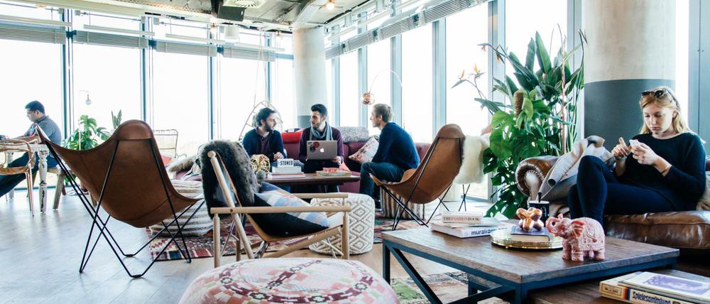 Räume des Coworking-Anbieters WeWork im Sony Center am Potsdamer Platz in Berlin.