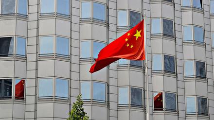 Die Chinesische Botschaft an der Jannowitzbrücke zwischen Berlin Mitte und Friedrichshain.