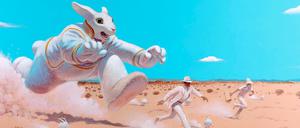 "La chasse au mayor" (Jagd auf den Mayor): Eines der Bilder, das derzeit im Max-Ernst-Museum in Brühl zu sehen ist.