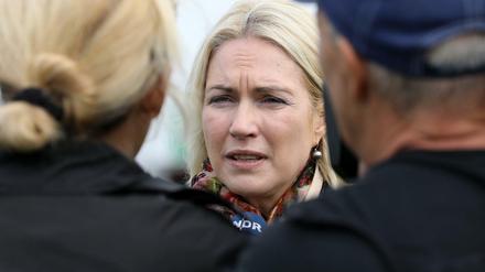 Weiter im Trott? Manuela Schwesig am Donnerstag bei der Eröffnung der 29. Mecklenburgischen Landwirtschaftsausstellung MeLa. Am Dienstag hatte sie ihre Diagnose bekannt gemacht.