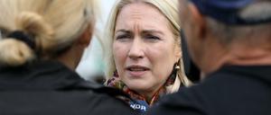 Weiter im Trott? Manuela Schwesig am Donnerstag bei der Eröffnung der 29. Mecklenburgischen Landwirtschaftsausstellung MeLa. Am Dienstag hatte sie ihre Diagnose bekannt gemacht.