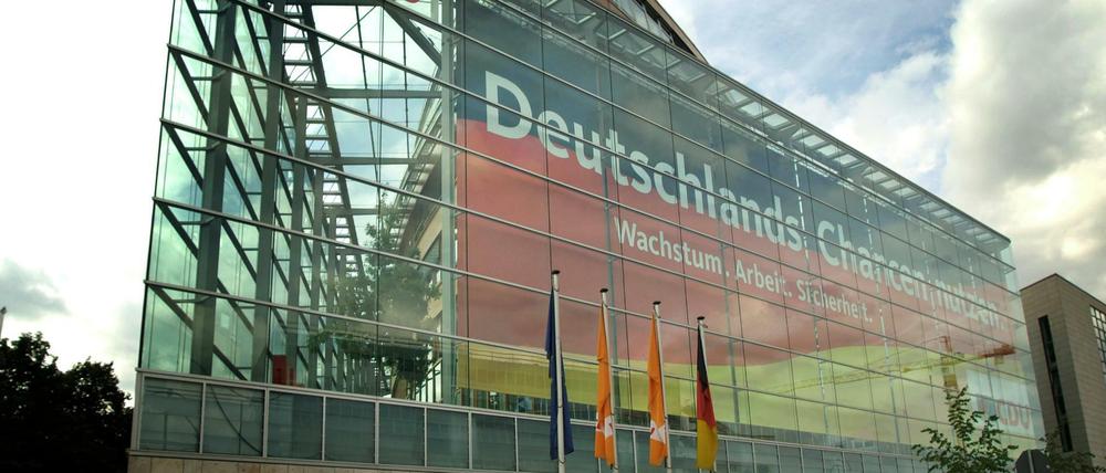 Das Konrad-Adenauer-Haus in Berlin, Bundesgeschäftsstelle der CDU.