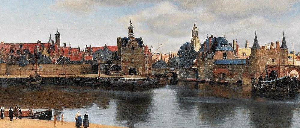 Eines der berühmtesten Werke der Zeit. Vermeers „Ansicht von Delft“, circa 1660.