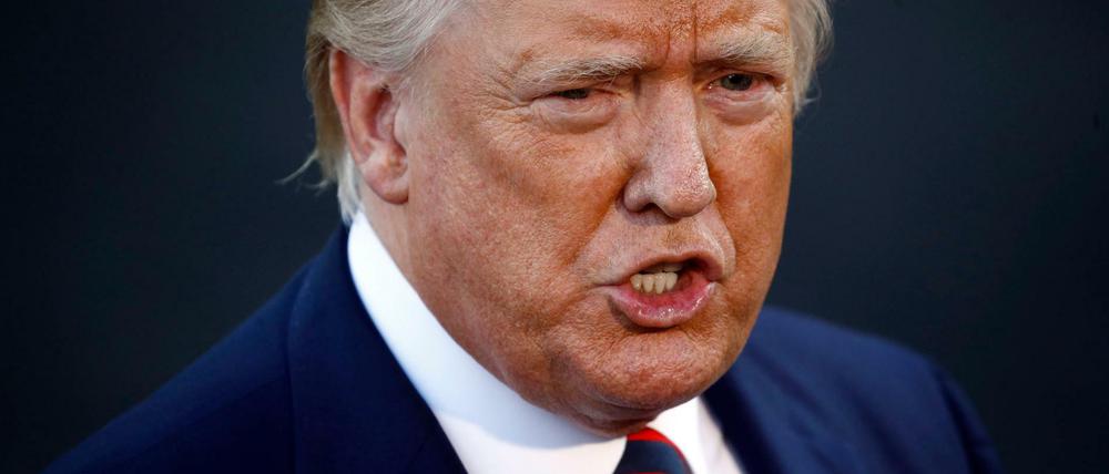 Wütend. Donald Trump nach den Drohnenangriffen auf die größte Ölraffinerie in Saudi-Arabien.