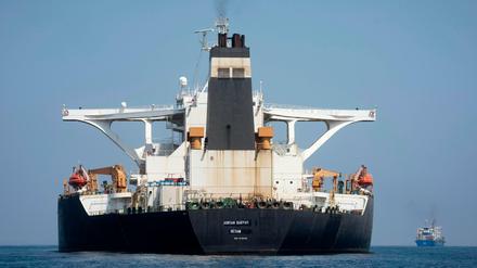 Der im Juli von Großbritannien festgesetzte iranische Öltanker "Adrian Darya-1". 