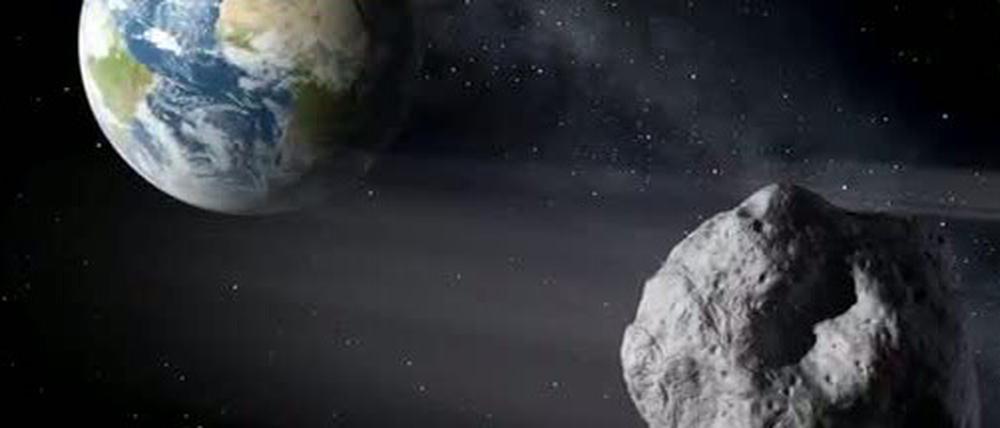 In der Nacht zum 15.9. sollen Himmelsbeobachter einen Vorbeiflug sehen können – hier eine künstlerische Darstellung.
