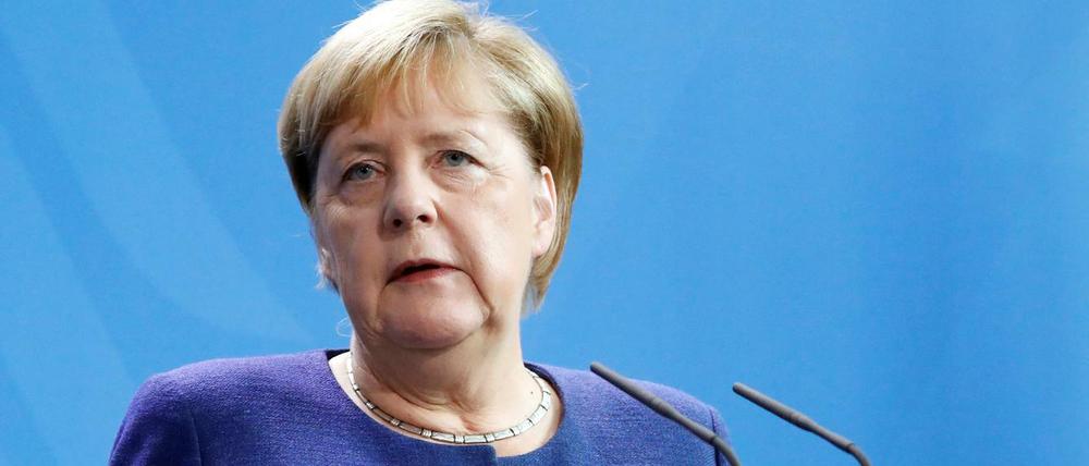 Bundeskanzlerin Angela Merkel (CDU) am Dienstag in Berlin.