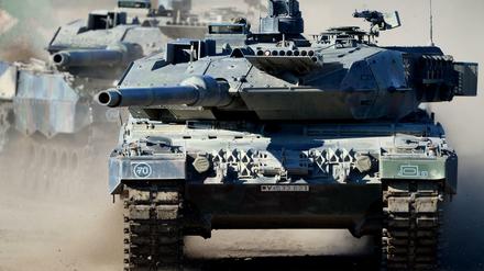 Made in Germany - der Kampfpanzer "Leopard 2 A6". 