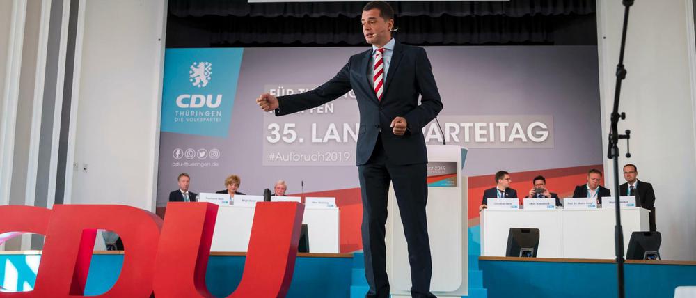 Wahlkampf gegen links: der Thüringer CDU-Landesvorsitzende Mike Mohring.
