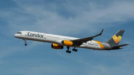 Die Condor-Maschine startete in Frankfurt am Main und landete in Irland.