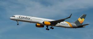 Die Condor-Maschine startete in Frankfurt am Main und landete in Irland.