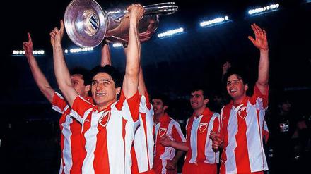 Das Höchste im Klub-Fußball. Darko Pancev gewann mit Roter Stern Belgrad 1991 den Europapokal der Landesmeister. So etwas hält er heute für unmöglich. 