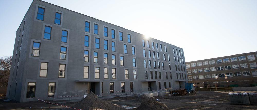Die erste Berliner Flüchtlingsunterkunft in modularer Bauweise entstand in Marzahn-Hellersdorf.