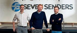 Die Seven-Senders-Gründer Boris Diebold, Thomas Hagemann und Johannes Plehn (v.l.).