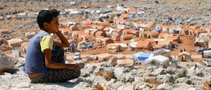 Flüchtlingslager in Khan Sheikhoun, Syrien