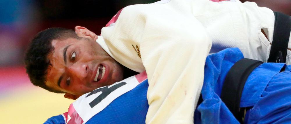 Schwere Lage. Judoka Saeid Mollaei aus dem Iran (oben).