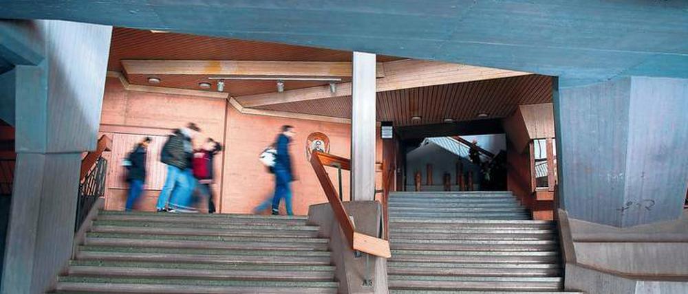 Moderne Waldorf-Architektur. Hier in der Stuttgarter Schule Uhlandshöhe, der ältesten in Deutschland.