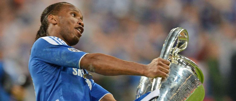2012 schoss Didier Drogba den FC Chelsea in München zum Titel.