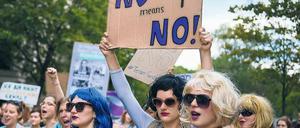 Macht mit! Bislang sind auf den Demonstrationen gegen Gewalt an Frauen – wie hier in Berlin – nur wenige Männer zu sehen.