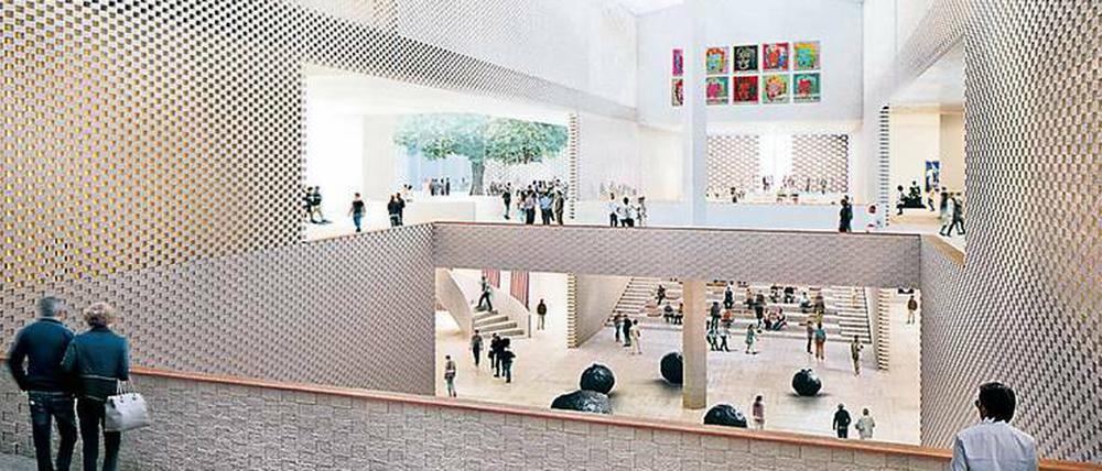 Für das 20. Jahrhundert. So soll es im neuen Museum aussehen.