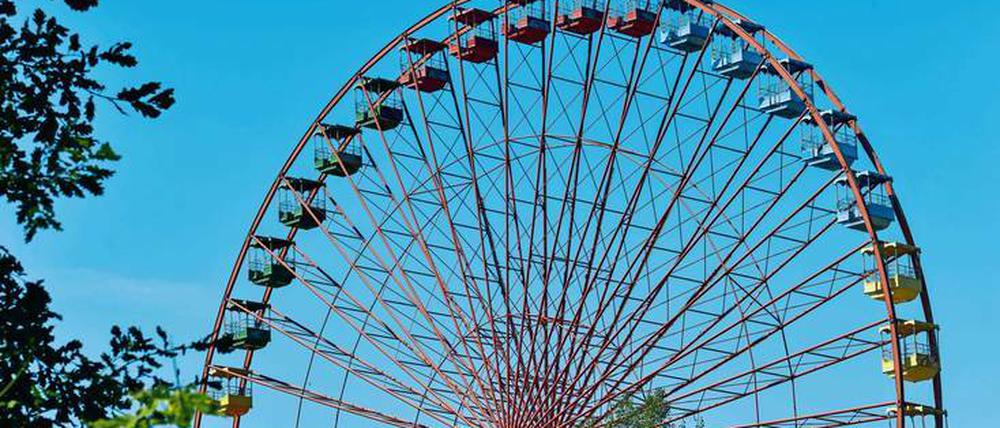 Das Rad der Geschichte: Langfristig soll das Gelände wieder ganz zugänglich gemacht werden.